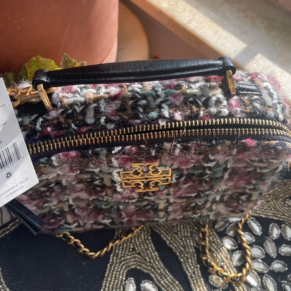 NWT Tory Burch tweed Britten top handle - Picture 2 of 12